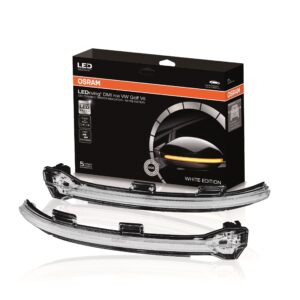 Kierunkowskazy GOLF 7 LEDDMI-5G0-WT S Dynamiczne kierunkowskazy LED do lusterek bocznych- białe